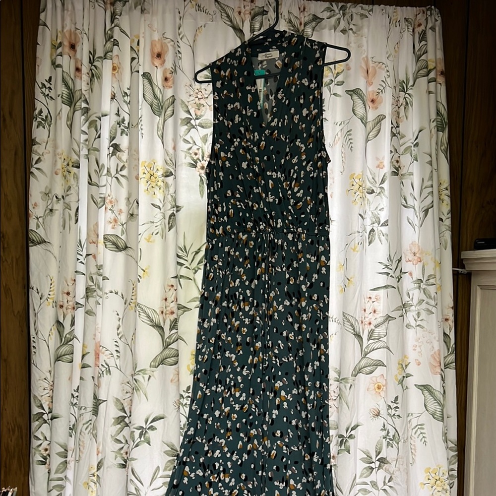 Elegant Teal Wide Legged Jumpsuit